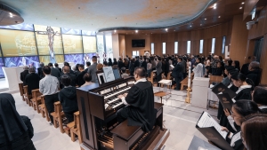 Earlier today (5 December), a special Mass was held on campus to pray for the peaceful rest of the souls of those who lost their lives during the blaze and the early recovery of the injured as well as offering comfort and support to those affected by the 