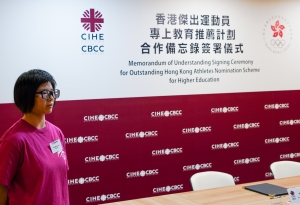 MA Hei Yu, a current Hong Kong Representative in Karatedo and a student in CIHE Physiothreapy studies shared her story as both athletes and CIHE student