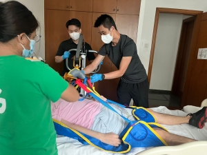 Physiotherapy students undertook clinical practicum in Singapore.