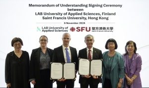 The Saint Francis University (SFU) and the LAB University of Applied Sciences in Finland signed a Memorandum of Understanding (MoU) on 6 November 2024 to officially launch a series of collaborations aimed at enhancing educational opportunities and facilit