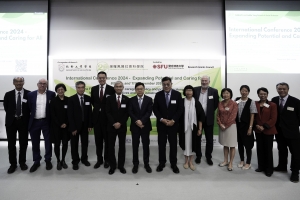 The Felizberta Lo Padilla Tong School of Social Sciences, SFU, organised the “International Conference 2024 – Expanding Potential And Caring For All” , and was honoured to have the Secretary for Labour and Welfare of the HKSAR Government, Mr Chris SUN, to