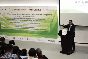 The Felizberta Lo Padilla Tong School of Social Sciences, SFU, organised the “International Conference 2024 – Expanding Potential And Caring For All” , and was honoured to have the Secretary for Labour and Welfare of the HKSAR Government, Mr Chris SUN, to